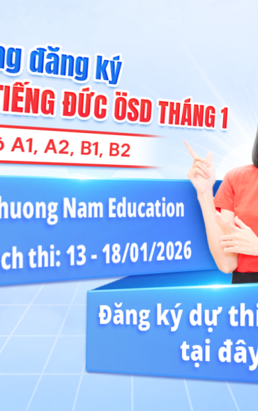 Thông báo tổ chức kỳ thi cấp Chứng chỉ năng lực tiếng Đức ÖSD - tháng 01/2026