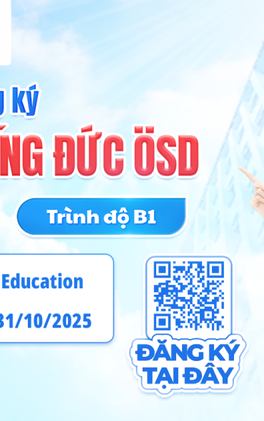 Thông báo tổ chức kỳ thi cấp Chứng chỉ năng lực tiếng Đức ÖSD trình độ B1 - tháng 10.2025
